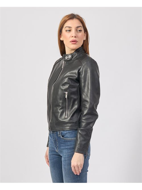 Richmond X Women's Leather Jacket Black RICHMOND X | UWP25200GBBLACK